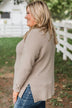 Time To Thrive Knit Sweater- Taupe