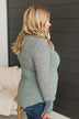 Your Lucky Day Ribbed Knit Top- Hunter Green