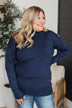 Always Your Girl Knit Sweater- Navy