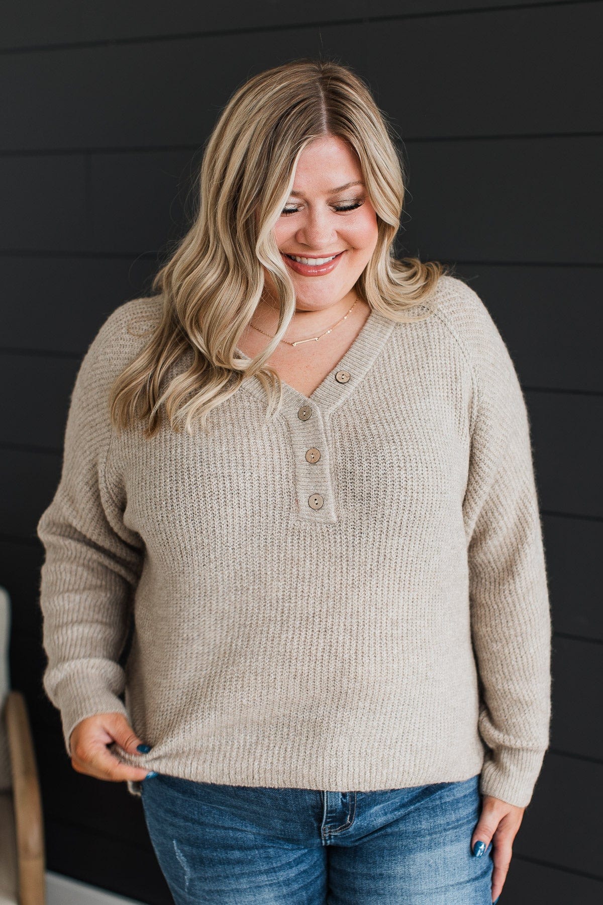 Took My Breath Away Sweater- Oatmeal – The Pulse Boutique