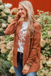 Oh So Lovely Open Front Cardigan- Copper