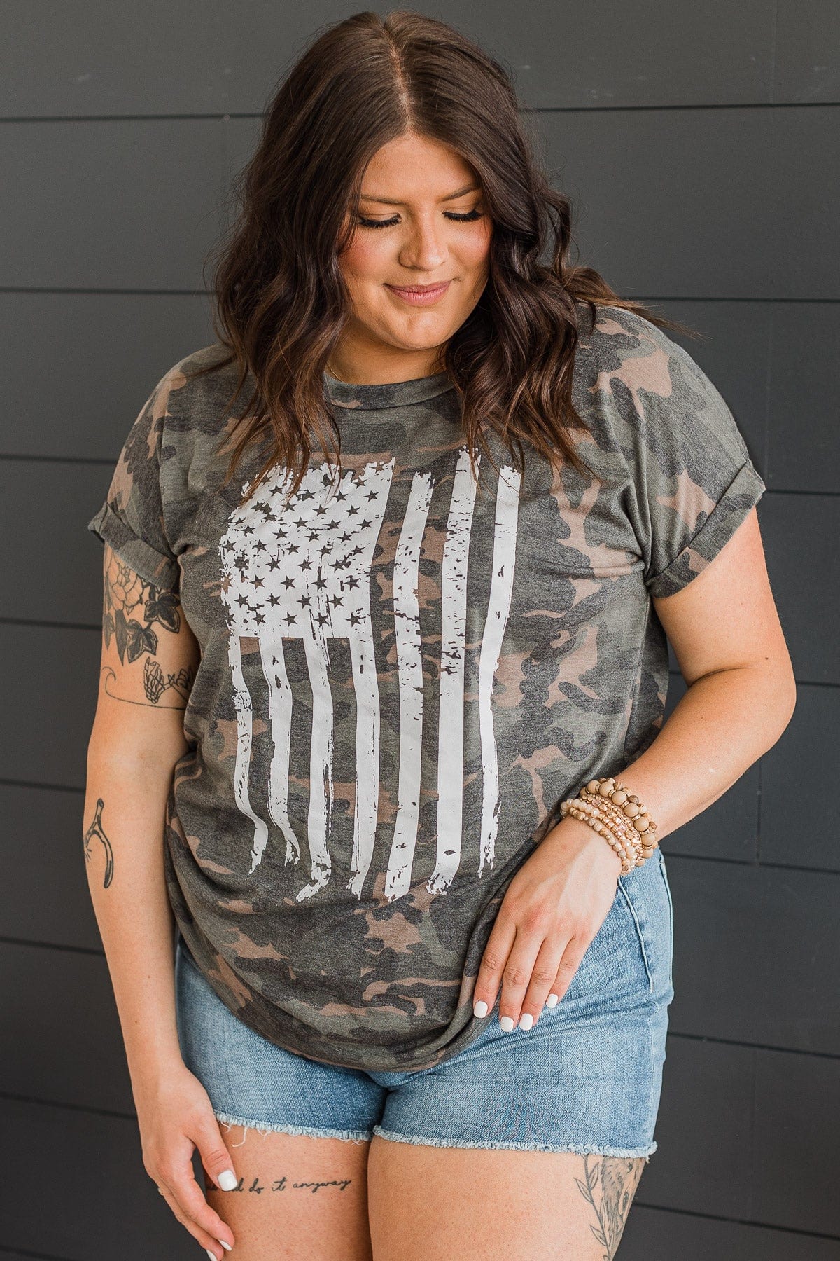 Not Hiding My Pride Graphic Tee- Camo