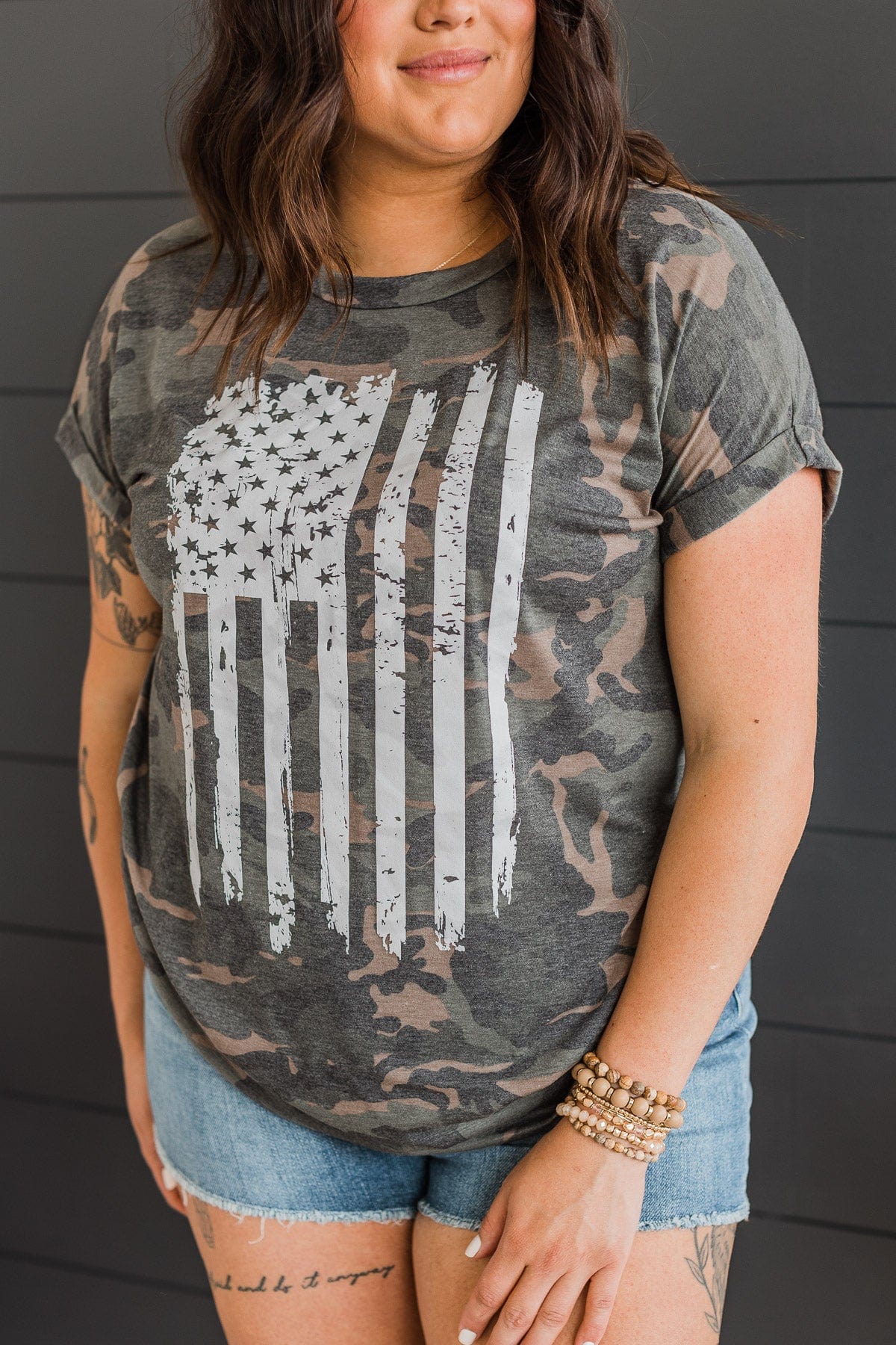 Not Hiding My Pride Graphic Tee- Camo