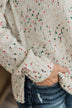 Always Yours Confetti Knit Sweater- Cream
