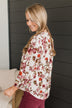 In Your Graces Floral Blouse- Cream