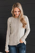 It's Been Lovely Knit Top- Light Grey