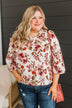 In Your Graces Floral Blouse- Cream