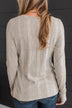 It's Been Lovely Knit Top- Light Grey