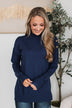 Always Your Girl Knit Sweater- Navy