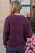 Captivating In Color Knit Sweater- Plum
