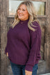 Captivating In Color Knit Sweater- Plum