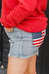 Sneak Peek High-Rise Shorts- Chelsie Wash
