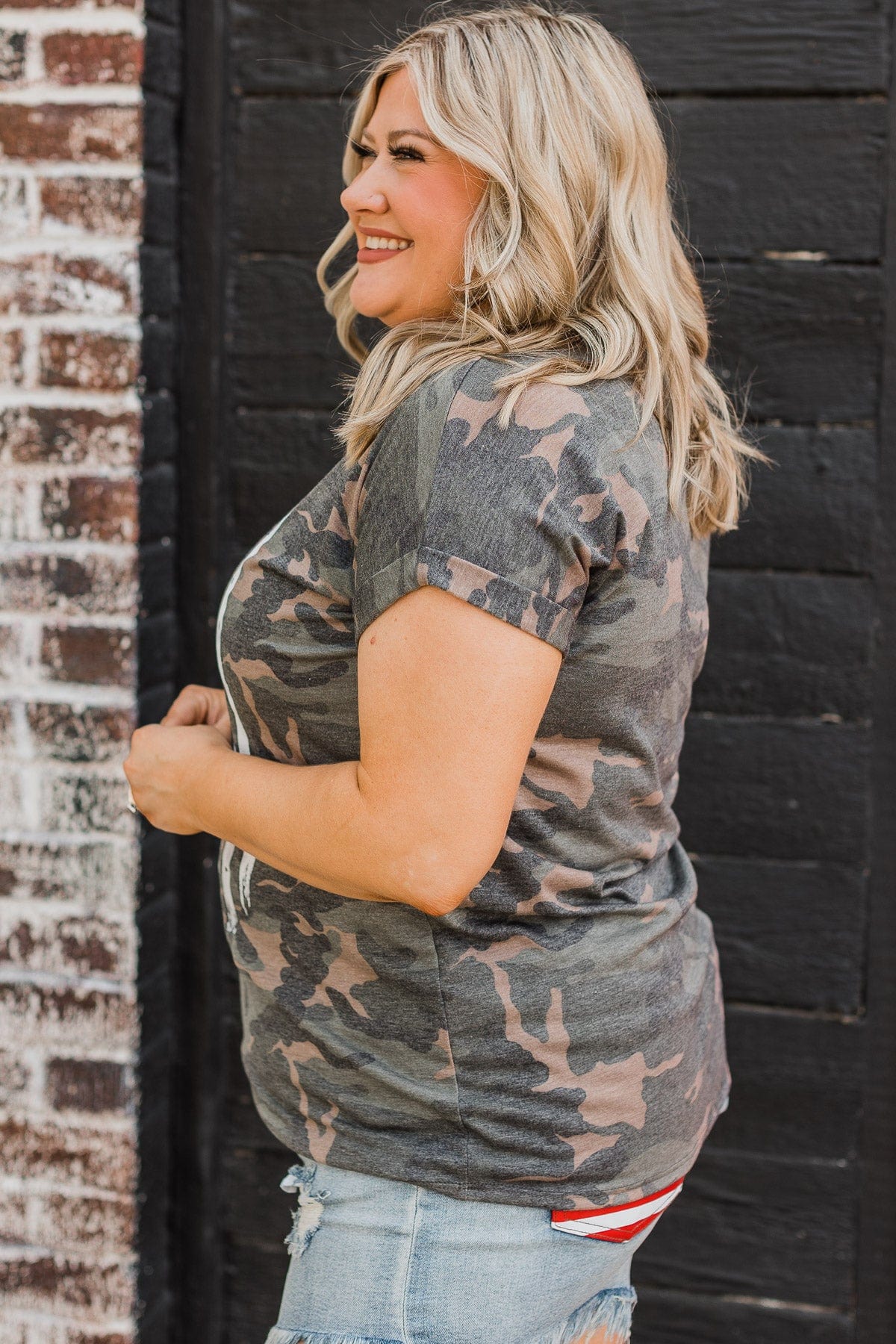 Not Hiding My Pride Graphic Tee- Camo