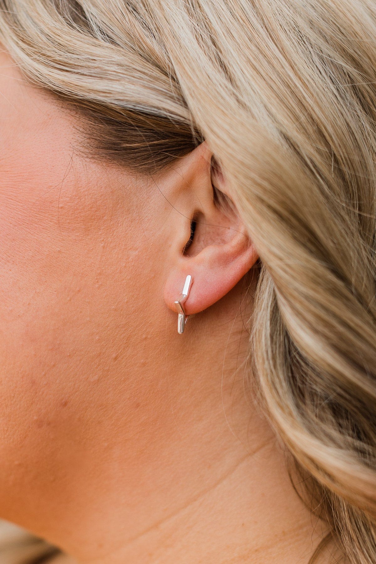 Shifting Constellations Star Earrings- Silver