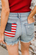 Sneak Peek High-Rise Shorts- Chelsie Wash