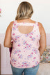 Look So Lovely Floral Tank Top- Pale Pink & Blue