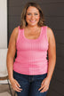 Devoted To Love Tank Top- Pink