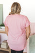 All The Best Short Sleeve Top- Baby Pink