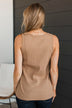Never Looking Back Ribbed Tank Top- Nude