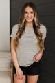 Strong Feelings Striped Top- Ivory & Black