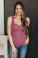 Achieving Great Things Tank Top- Mauve