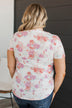Love Galore Short Sleeve Floral Top- Ivory