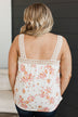 Envied By Everyone Floral Tank Top- Cream