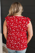Only Love Here Floral Blouse- Red