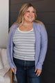 Many Reasons Lightweight Cardigan- Dark Periwinkle