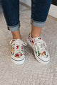 Corky's Waiting List Sneakers- White Floral