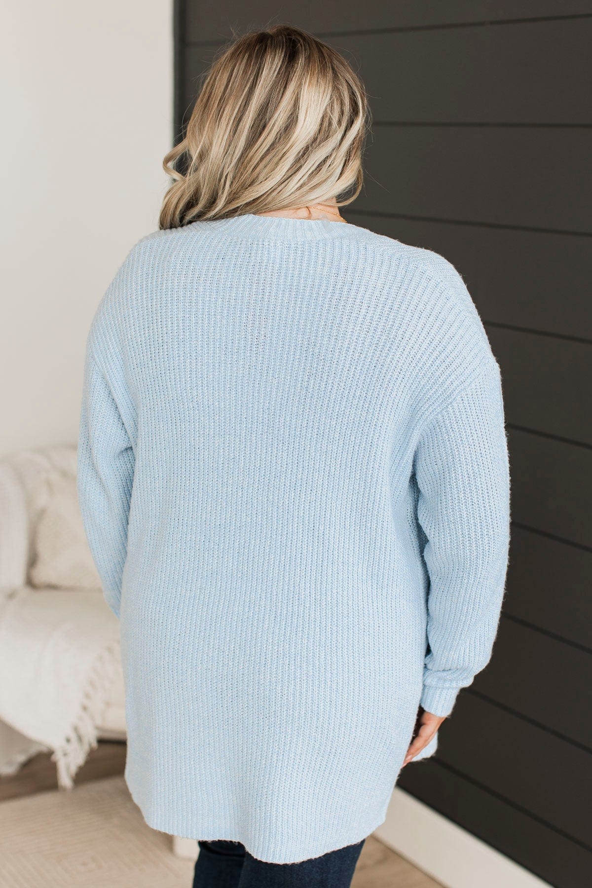 Take Me Places Knit Cardigan Baby Blue The Pulse Boutique