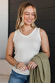 Ready To Adore V-Neck Tank Top- Ivory