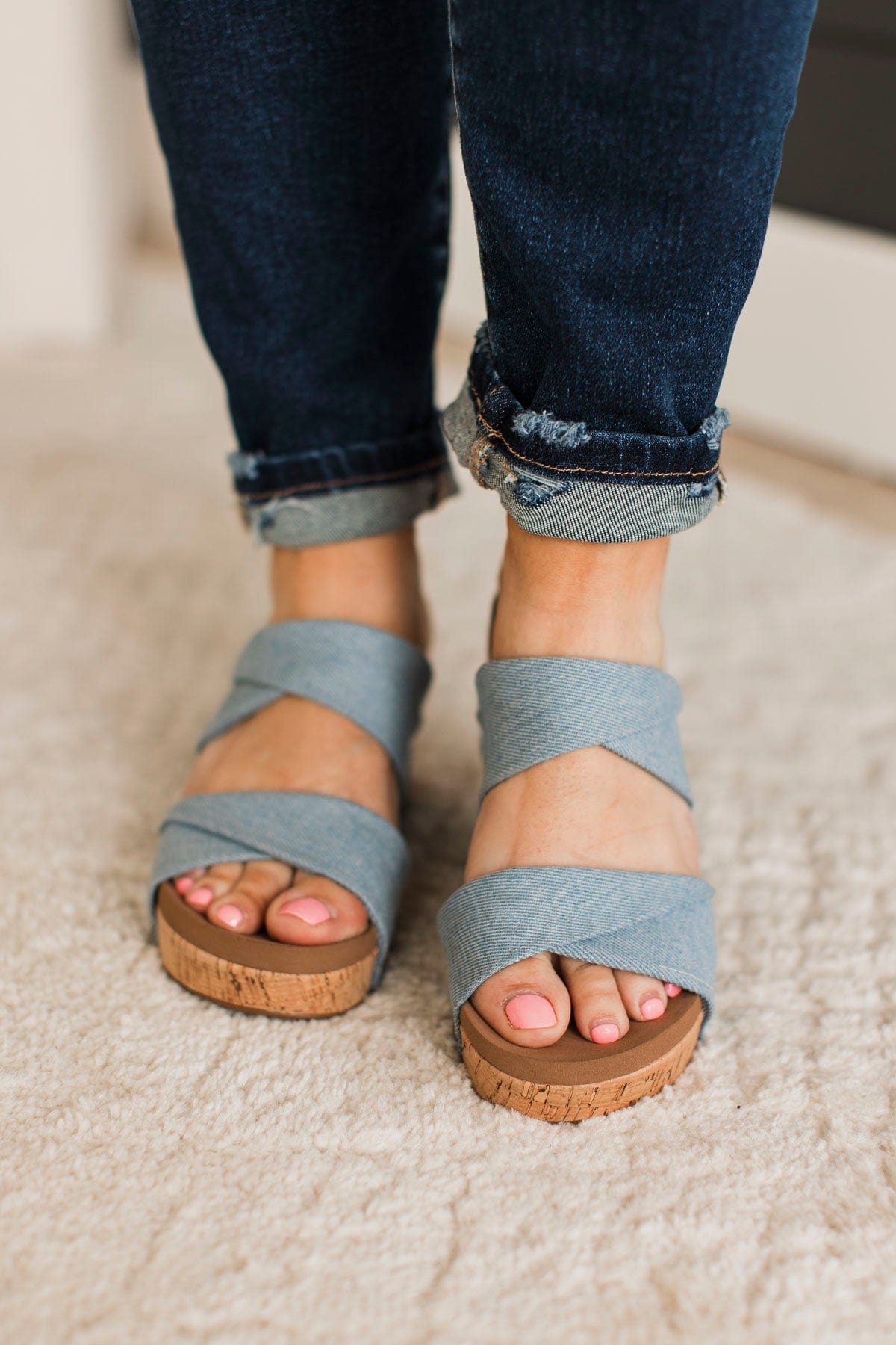 Wedge sandals with jeans hotsell