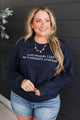 "That Sounds Like My Husbands Problem" Crew Neck- Navy