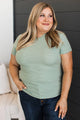 Thread & Supply Lucky Moves Striped Top- Dusty Sage