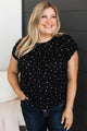 Causing Feelings Floral Top- Black