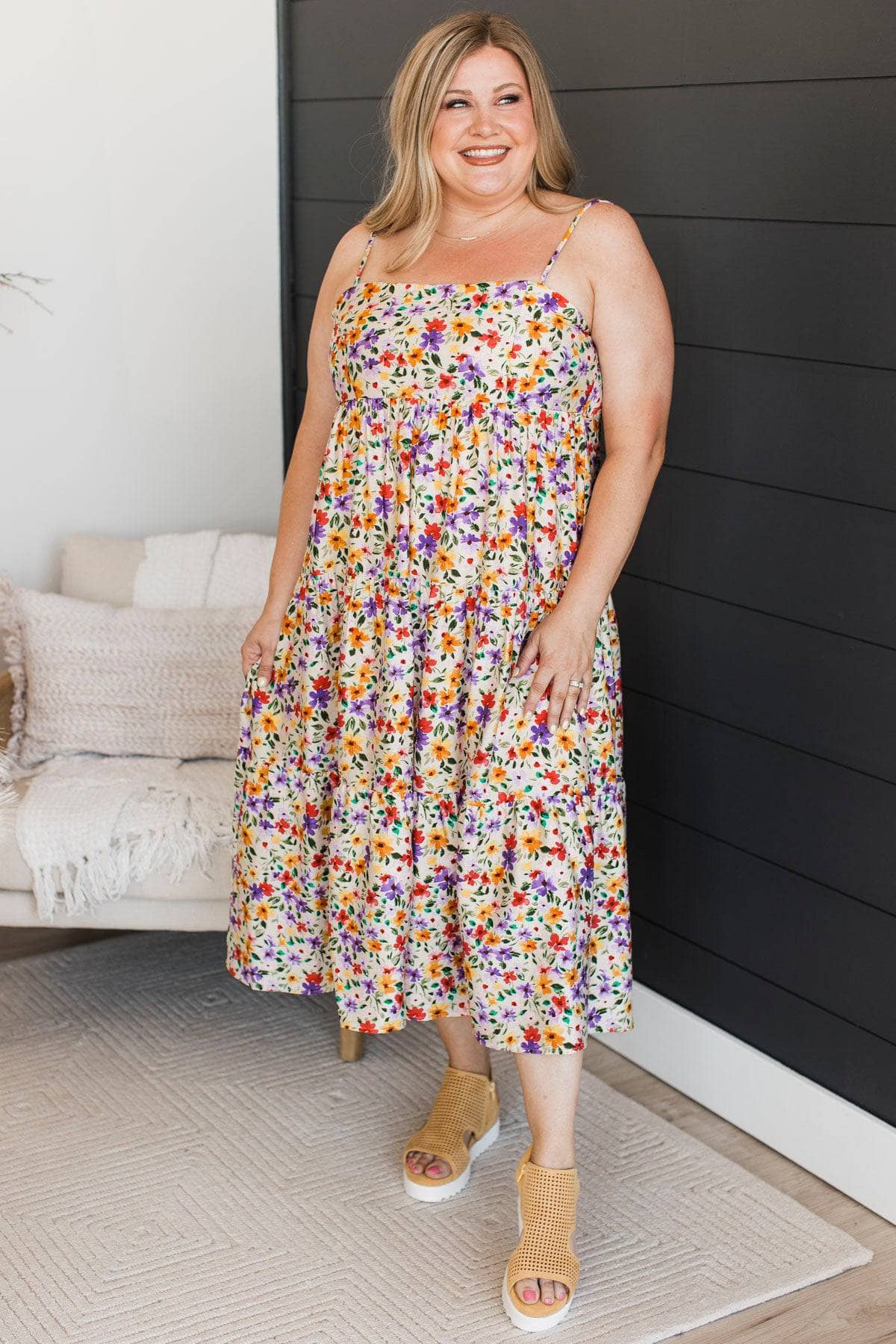 Forever in Your Eyes Floral Midi Dress- Ivory Multi, S | Dresses | Gilli | Shop The Pulse Boutique Forever in Your Eyes Floral Midi Dress- Ivory Multi, S | Dresses | Gilli | Shop The Pulse Boutique