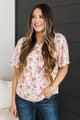 Life Full of Love Floral Top- Ivory