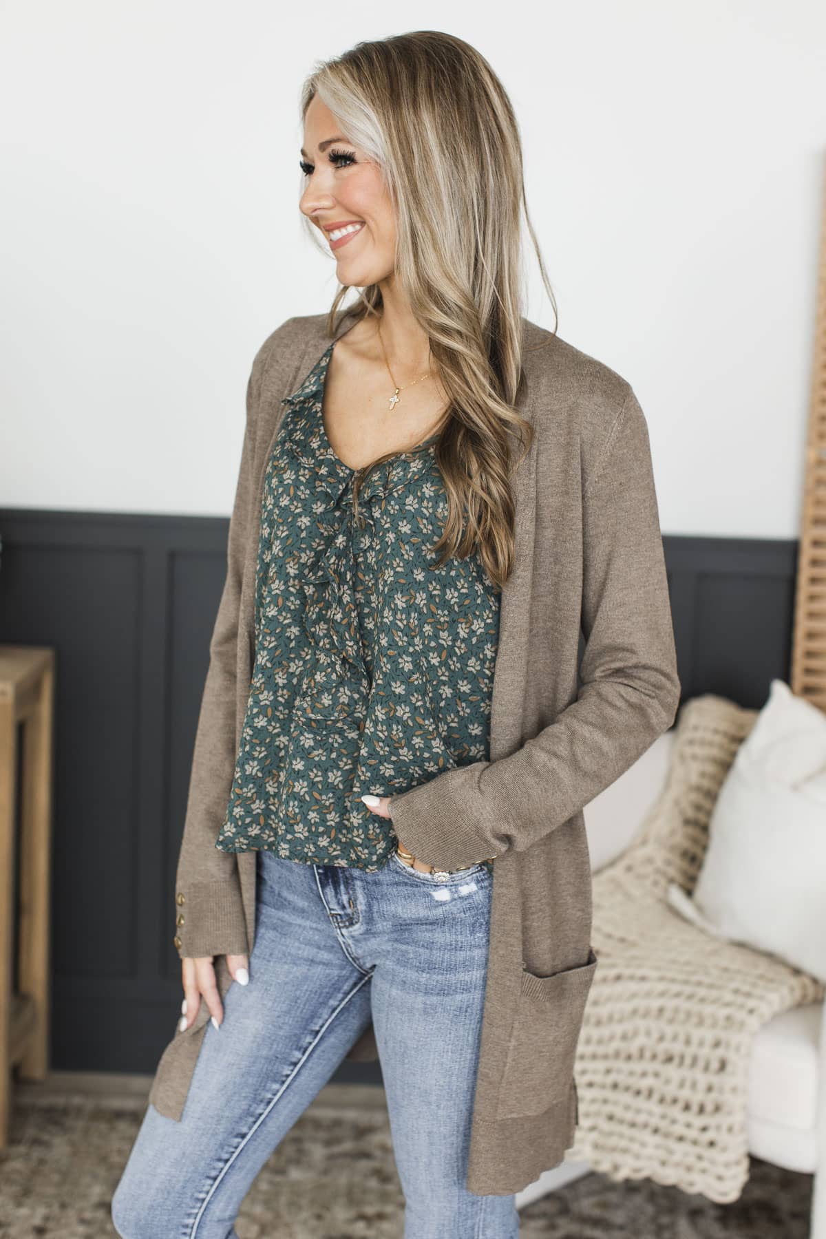 Always Impressive Knit Cardigan- Mocha