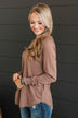 Butter Me Up Knit Sweater- Mocha