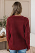 Simply Unforgettable Knit Sweater- Burgundy