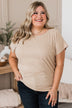Wrapped Around Your Finger Knit Top- Oatmeal