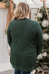 Time Stands Still Knit Cardigan- Hunter Green