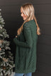 Time Stands Still Knit Cardigan- Hunter Green