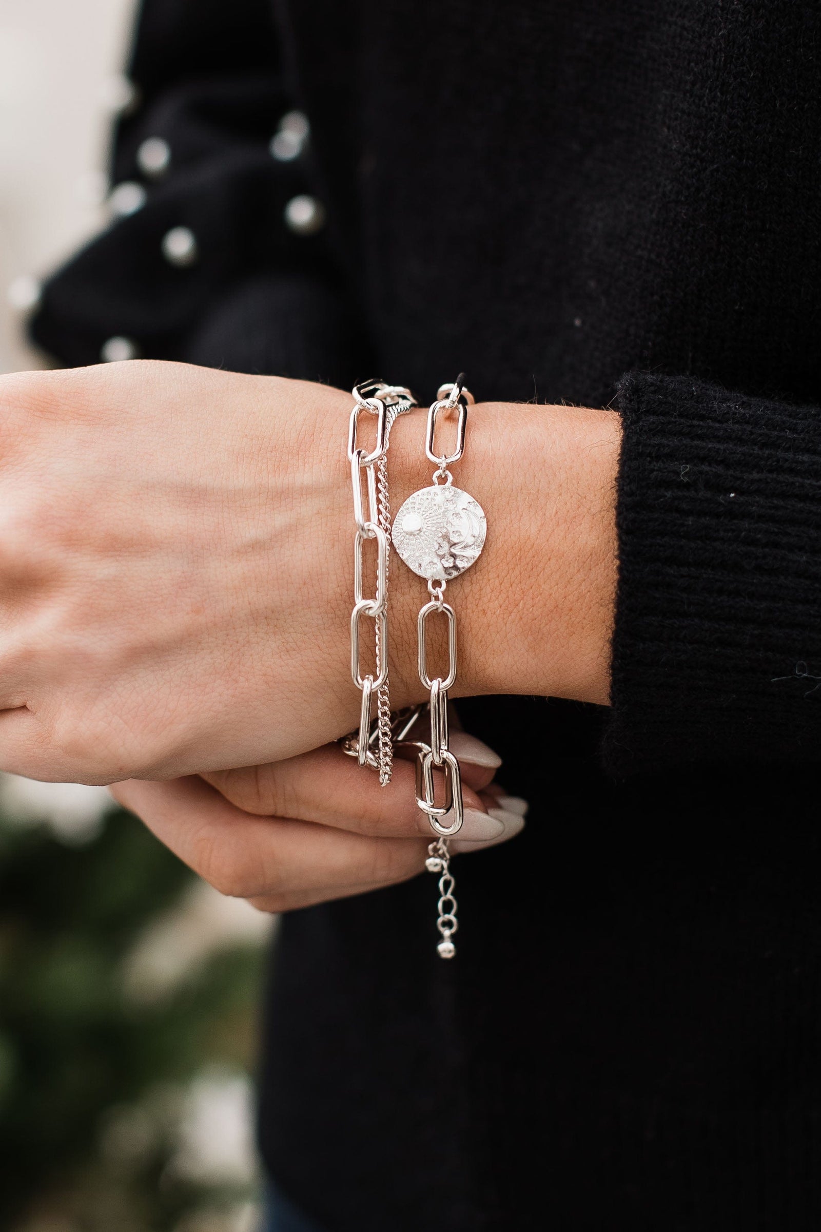 Sign From The Universe Charm Bracelet- Silver