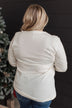 "Premium Hot Cocoa" Graphic Top- Cream