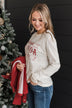 "Premium Hot Cocoa" Graphic Top- Cream