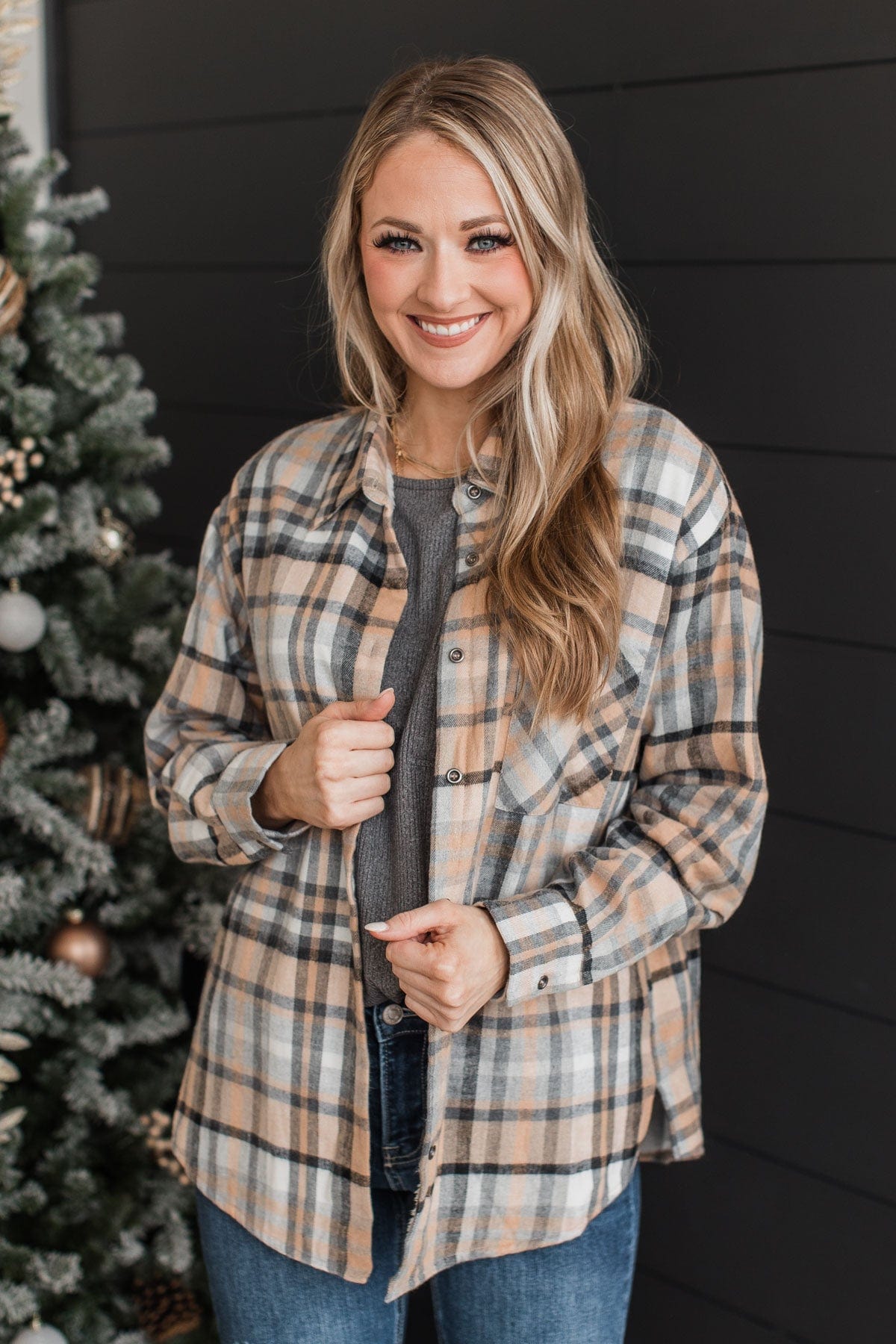 Warm on sale plaid jacket