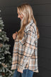 Warm In Winter Plaid Jacket- Taupe & Grey