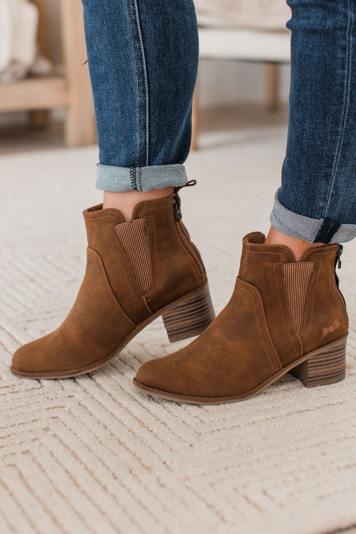 Rust suede sales ankle boots